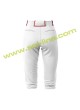 Softball Pipe Plus White Pant With Red Piping